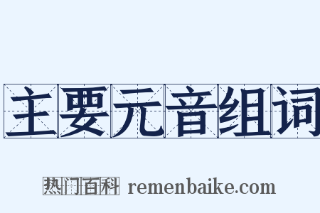 主要元音组词是什么意思的图片
